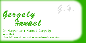 gergely hampel business card